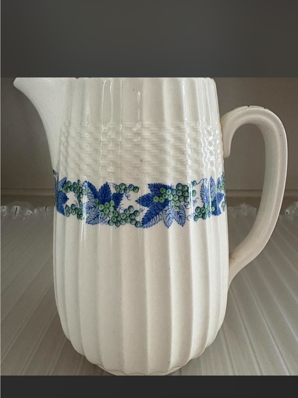 Vintage Copeland Spode Valencia Pitcher S/1248 England Basketweave